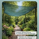 Сетка фасадная затеняющая  Промышленник зеленая 30-35% 2х100 м фото 2