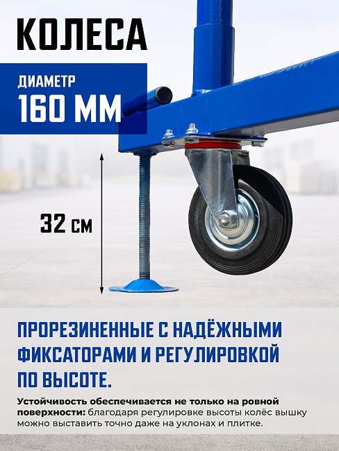 Вышка-тура Промышленник ВСП ПРОМ 2.0х2.0, 19.6 м фото 6