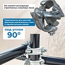 Хомут неповоротный 60х60 мм, кованный (упаковка 20 шт.) фото 3